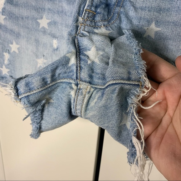 Lucky Brand The Cut Off Star Denim Shorts - Picture 8 of 14